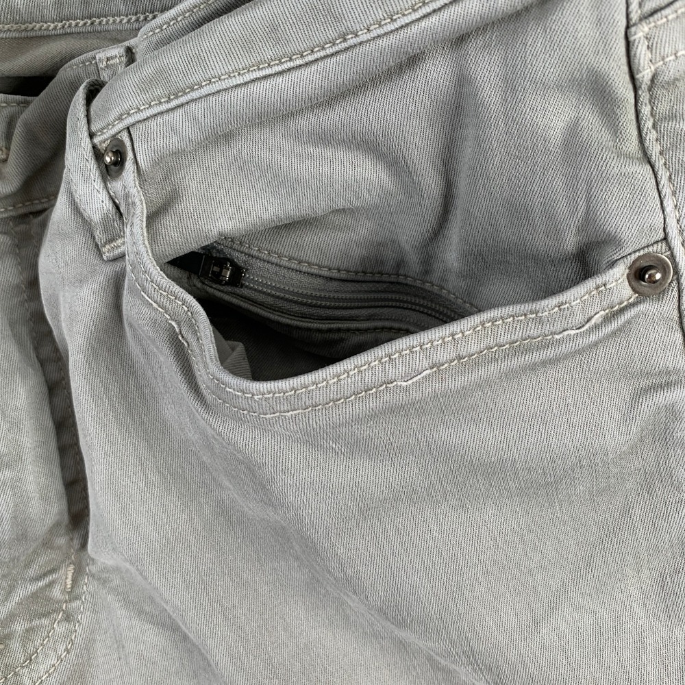Aviator Jeans Men 30x30 Steel Grey Slim Stretch Pant - Picture 2 of 14